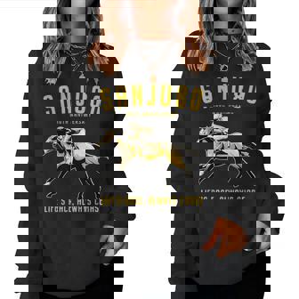 傘寿祝い 競馬好き うま 馬好き 父 母 男性 女性 80歳お祝い Life's Race Always Chase レディーススウェットシャツ - Kawaiitshirt