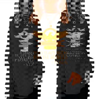 古代ローマ You Have Been Proscribed ローマの歴史pqr レディーススウェットシャツ - Kawaiitshirt