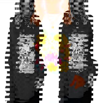 台湾の花ワードアート 台湾の誇り。 レディーススウェットシャツ - Kawaiitshirt