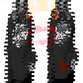 名前入り Missy I Love Missy レディーススウェットシャツ - Kawaiitshirt