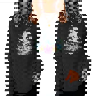 天然花 パンダ アジア動物園 動物 パンダ レディーススウェットシャツ - Kawaiitshirt