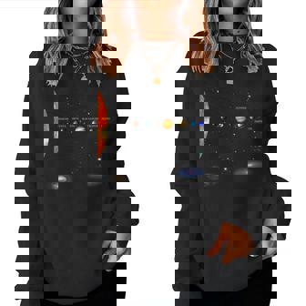 太陽系 惑星 科学 宇宙 男の子 女の子tem キッズ レディーススウェットシャツ - Kawaiitshirt