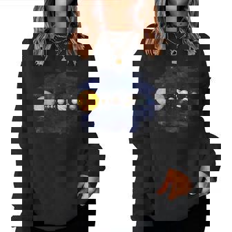 太陽系惑星 科学宇宙ファン 男の子 女の子tem キッズ レディーススウェットシャツ - Kawaiitshirt