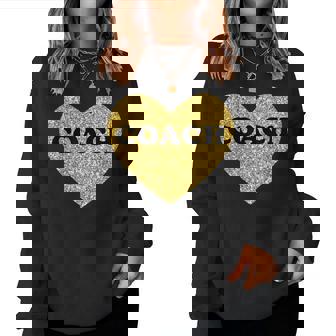 女性用および男性用コーチハートスポーツコーチ レディーススウェットシャツ - Kawaiitshirt