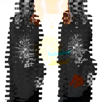 感謝 幸運 花火 レディーススウェットシャツ - Kawaiitshirt