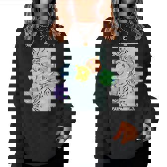 盛夏ー祭りの夜ー ヨーヨー 水風船 花火 祭り 夏 暑い 夜 レトロ 和柄 メンズ レディース キッズ レディーススウェットシャツ - Kawaiitshirt