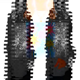 祭りのための花火ショー レディーススウェットシャツ - Kawaiitshirt