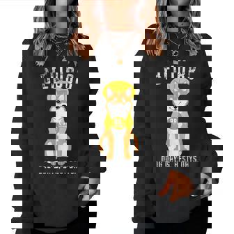 米寿祝い 犬 柴犬 ちゃんちゃんこ 男性 女性 犬好き 88歳 Dog Days Best Days レディーススウェットシャツ - Kawaiitshirt