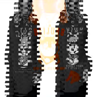 米寿祝い 犬 柴犬 サングラス 父 男性 女性 母 犬好き 米寿 お祝い 88歳 おもしろ おもろい レディーススウェットシャツ - Kawaiitshirt