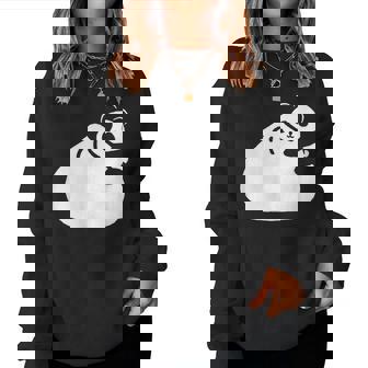 肉まんとパンダ かわいい チャイナ Pork Bunpanda レディーススウェットシャツ - Kawaiitshirt