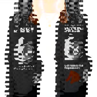 還暦祝い レトロ 音楽好き レコード好き 父 男性 女性 還暦 お祝い 60歳 おしゃれ レディーススウェットシャツ - Kawaiitshirt