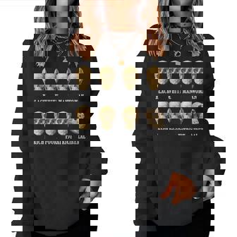 黒人白人男性女性リッチプアーパトリオットリベラル・スカル レディーススウェットシャツ - Kawaiitshirt