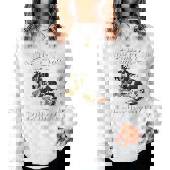 & Life Is Better Dapple Dachshund Lover レディーススウェットシャツ - Kawaiitshirt