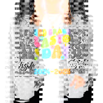 2025 Last Day Of School Autograph 3Rd Grade Graduation Women Sweatshirt - Thegiftio UK