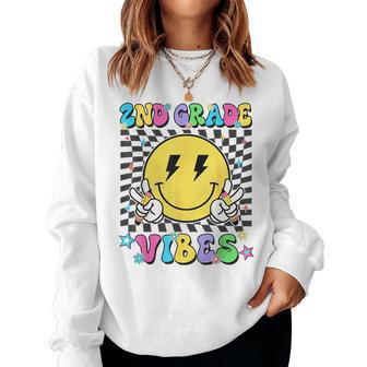 2Nd Grade For Girls Boy Teacher Second Grade Back To School Women Sweatshirt - Thegiftio UK