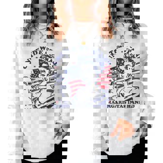 4Th Of July United We Stand Margaritas In Hand Women Sweatshirt | Mazezy