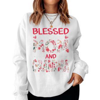 Amamzing Blessed To Be Called Mom And Grandma Mother's Day Women Sweatshirt - Thegiftio UK