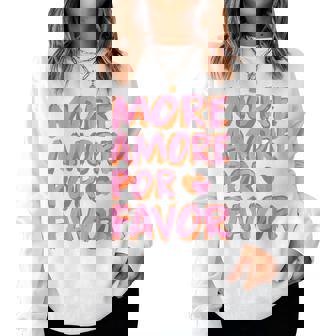 More Amore Por Favor X Mehr Liebeelbstliebeelflove Back Sweatshirt Frauen - Seseable