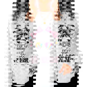 Back To School Coquette Bow Teacher Hello First Grade Girls Women Sweatshirt - Monsterry