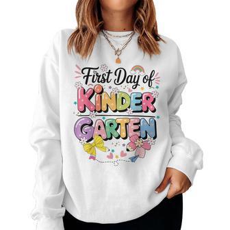Back To School First Day Of Kindergarten Girls Teachers Women Sweatshirt - Thegiftio UK
