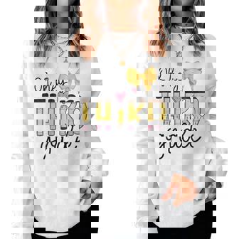 Back To School Oh Hey Third Grade Pencil Coquette Teachers Women Sweatshirt | Mazezy