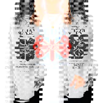Bandera Del Díae 80 Aniversario 2025 E Day 80-E Day 2025 Cuello Sudadera Mujer - Regaloses