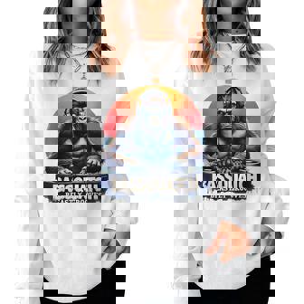 Bassquatch – Groovyasquatch Djデザイン 音楽愛好家向け レディーススウェットシャツ - Kawaiitshirt