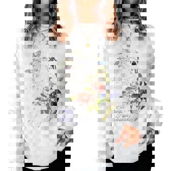 Beauty Flower（4） 長袖tシャツ レディーススウェットシャツ - Kawaiitshirt