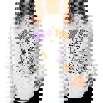 Boo Tox Nurse Ghost Filler Botox Halloween Aesthetic Nurse Women Sweatshirt | Mazezy