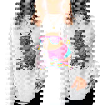 Capybaraoft Toy Cute Baby Capybara For Girls & Children Sweatshirt Frauen - Seseable