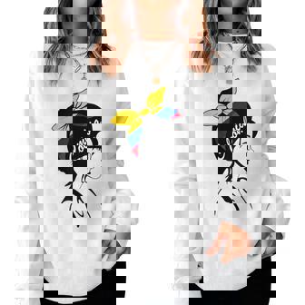 Colombia Colombian Girl Colombian Flag Sudadera Mujer - Regaloses