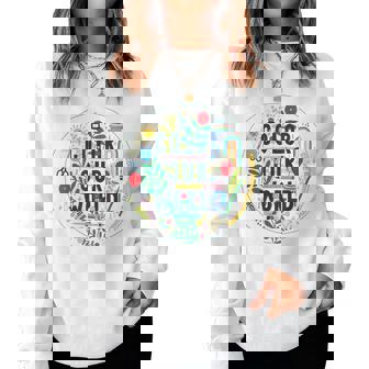 Color Our World Summer Reading 2025 Boho Wildflower Book Women Sweatshirt - Monsterry