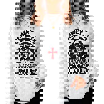 Connect To God The Password Is Prayer Jesus Christian Faith。 レディーススウェットシャツ - Kawaiitshirt