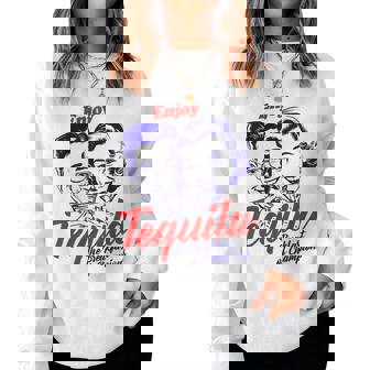Enjoy Tequila Breakfast Of Champions Vintage Retro Women Sweatshirt - Thegiftio