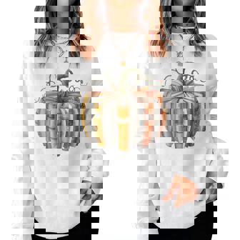 Fall Book Pumpkin Fall Librarians Bookworm Teachers Students Women Sweatshirt | Mazezy