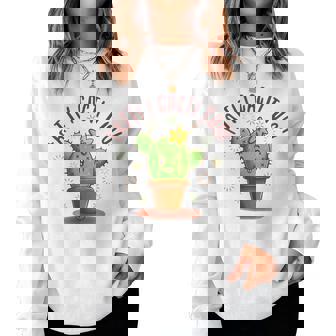 Fatti I Cacti Tuoi Frasi Umoristiche Amante Cactus Women Sweatshirt - Novitaregali