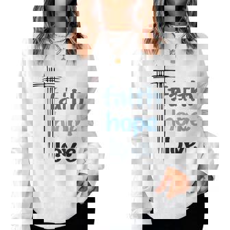 Fe Esperanza Y Amor Evangelismo Cristiano Regalo Hombres Es Sudadera Mujer - Regaloses