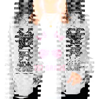 First Grade Messy Bun Bruh I'm In 1St Grade Girls Students Women Sweatshirt - Thegiftio