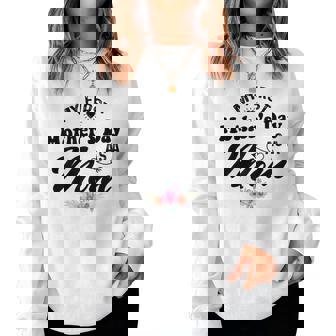 My First Mother's Day As A Mom Pregnancy Announcement Women Sweatshirt - Monsterry