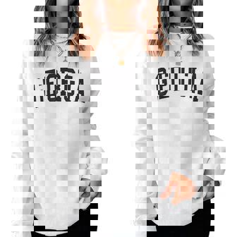 Georgia Vintage Varsity Classic Text Georgia Women Sweatshirt - Thegiftio