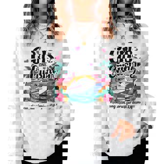 Girls Gone Cruising Girl Cruise Vacation Boat 2025 Women Sweatshirt | Mazezy