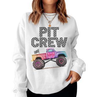 Girls Monster Truck Crew Squad Trucks Are My Jam Truck Lover Women Sweatshirt - Thegiftio UK