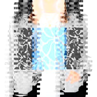 Grec Floral Boho Fleurs Drapeau Grèce Mignon Fille Grecque Sweat-shirt pour femme - Cadeauxyz