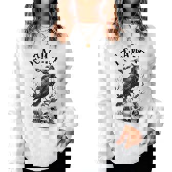 Halloween F Caw F Black Bird F-Caw-F Crow Men Women Sweatshirt | Mazezy