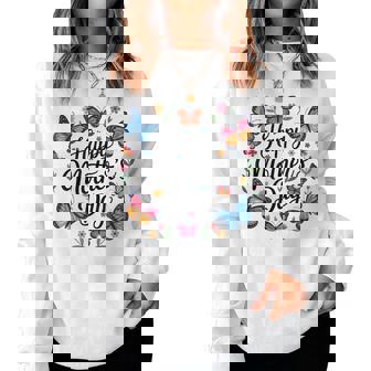 Happy Mother's Day Cute Floral Mommy Mama Mom Grandma Women Sweatshirt | Mazezy