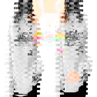 Happy Cute Gnomes For Mother's Day Gnome Women Sweatshirt - Monsterry