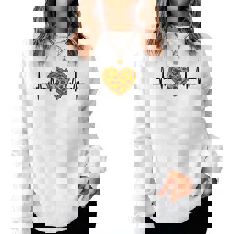 Heartbeat Pizza Sudadera Mujer - Regaloses