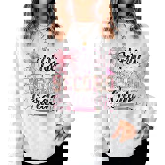 Hello 2Nd Grade Cute Coquette Girl Women Sweatshirt | Mazezy