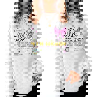 Hello 4Th Grade Girls Coquette Fourth Grade Back To School Women Sweatshirt - Thegiftio