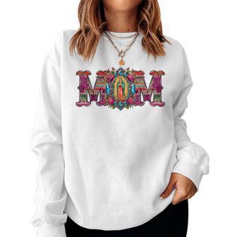 Heritage Mexican Mom Virgen De Guadalupe Mother's Day Women Sweatshirt - Thegiftio UK